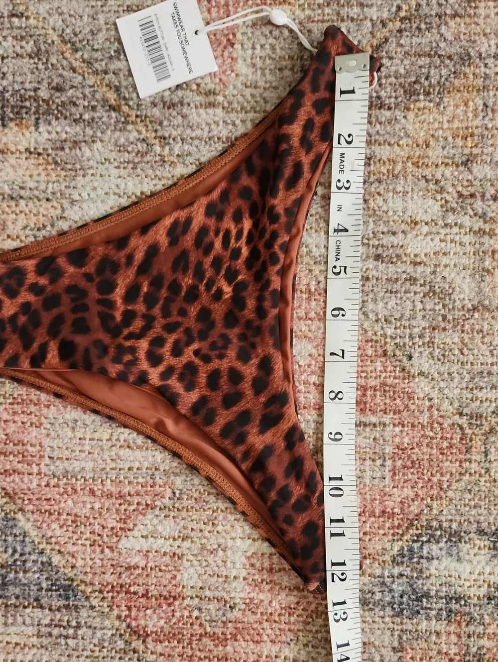Nwt- Monday Swimwear Byron Bottom Dark Jaguar Size Small